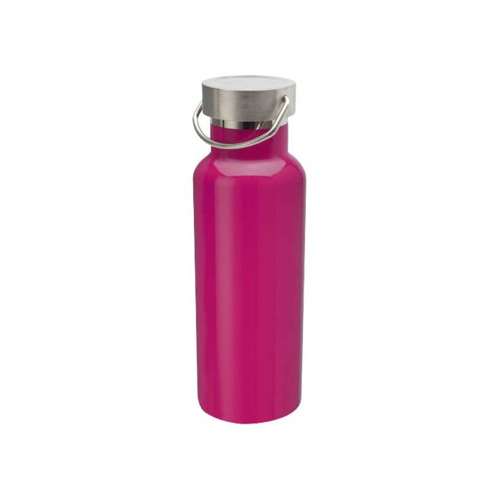 Thor butelka na wodę o pojemności 500 ml wykonana ze stali nierdzewnej z certyfikatem RCS-Różowy Thor butelka na wodę o pojemności 500 ml wykonana ze stali nierdzewnej z certyfikatem RCS-Różowy