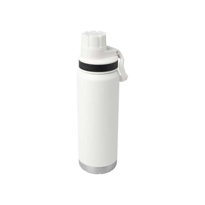 Butelka Fortis z recyklingowanej stali nierdzewnej, z miedzianą izolacją próżniową, o pojemności 700 ml, z certyfikatem RCS, przystosowana do napojów gazowanych-Biały
