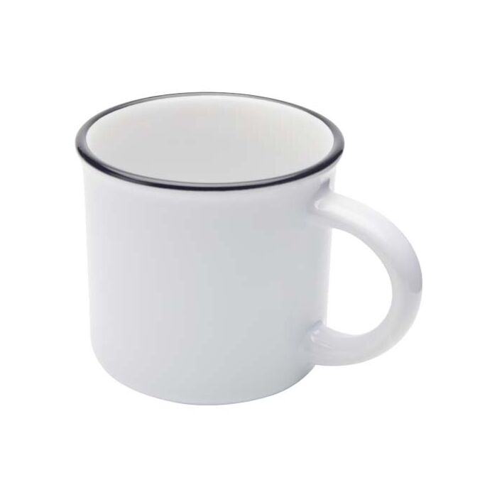 Bario kubek ceramiczny o pojemności 240 ml-Biały Bario kubek ceramiczny o pojemności 240 ml-Biały