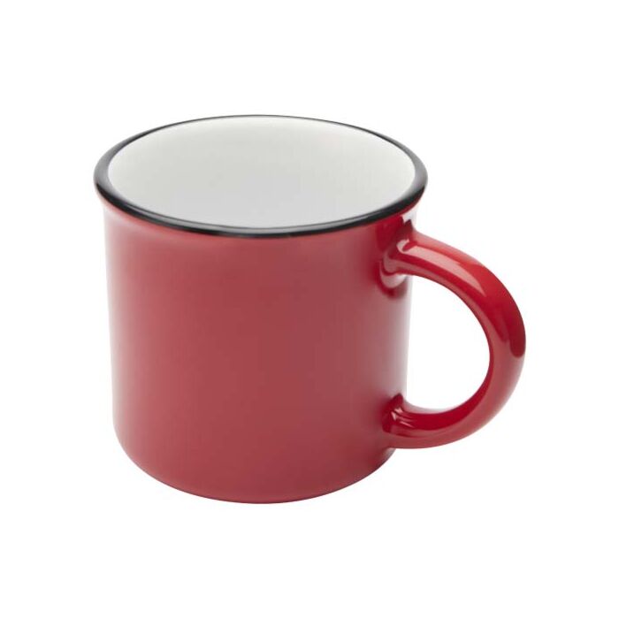 Bario kubek ceramiczny o pojemności 240 ml-Czerwony Bario kubek ceramiczny o pojemności 240 ml-Czerwony