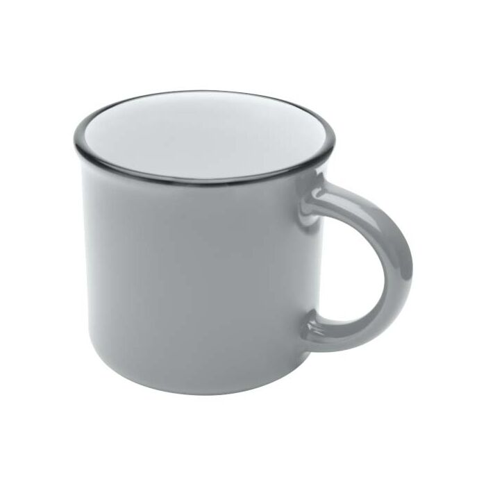 Bario kubek ceramiczny o pojemności 240 ml-Szary Bario kubek ceramiczny o pojemności 240 ml-Szary