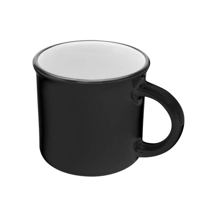 Bario kubek ceramiczny o pojemności 240 ml-Czarny Bario kubek ceramiczny o pojemności 240 ml-Czarny