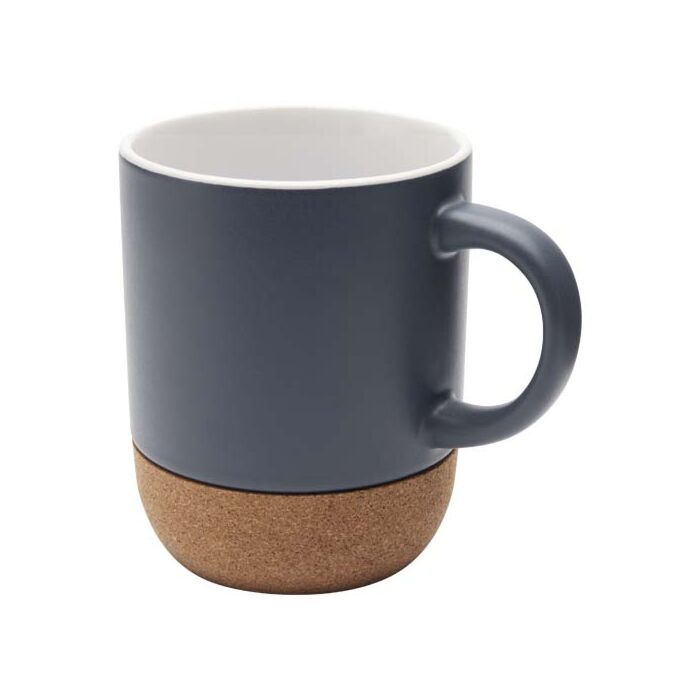Billie kubek ceramiczny o pojemności 300 ml z detalami z korka i matowym wykończeniem-Bladoniebieski Billie kubek ceramiczny o pojemności 300 ml z detalami z korka i matowym wykończeniem-Bladoniebieski