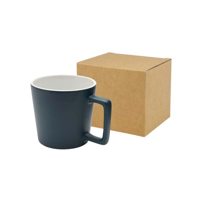 Cali Kubek ceramiczny o pojemności 370 ml z matowym wykończeniem-Deep Sea Green Cali Kubek ceramiczny o pojemności 370 ml z matowym wykończeniem-Deep Sea Green