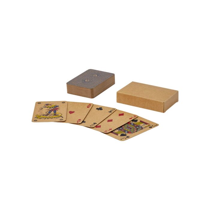 Ace zestaw kart do gry z papieru Kraft-Biały