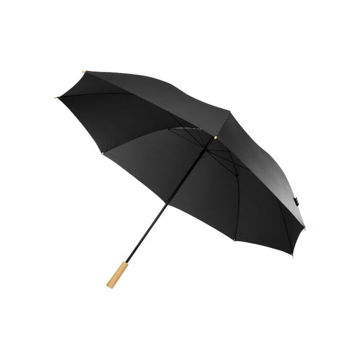 Wiatroodporny parasol golfowy 76 cm z PET z recyklingu Romee-Biały
