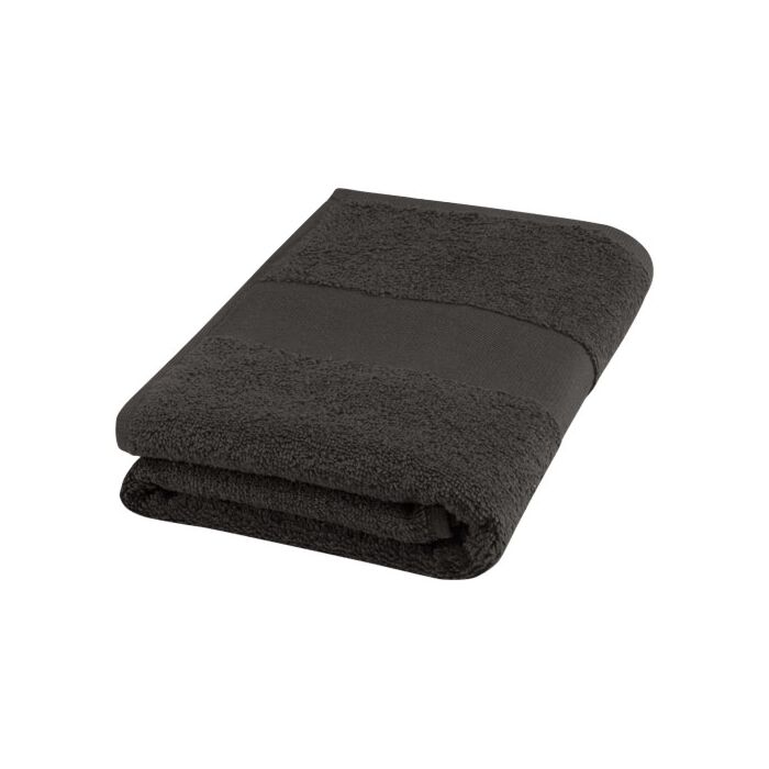 Charlotte bawełniany ręcznik kąpielowy o gramaturze 450 g-m² i wymiarach 50 x 100 cm-Biały
