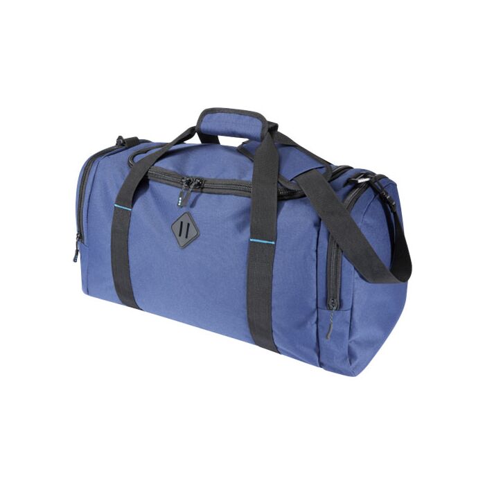 Repreve® Ocean torba podróżna o pojemności 35 l z plastiku PET z recyklingu z certyfikatem GRS-niebieski