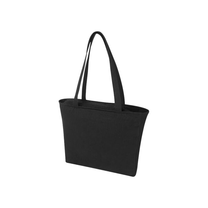Weekender torba na zakupy z materiału z recyklingu o gramaturze 500 g-m²-Biały