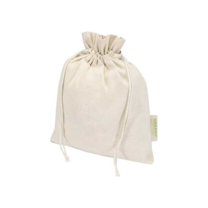 Odisha organiczna torba prezentowa z certyfikatem OCS o gramaturze 140 g-m² — 30 x 25 cm-Naturalny