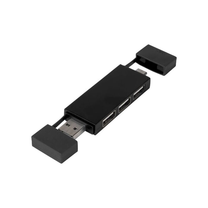 Mulan podwójny koncentrator USB 2.0-Biały