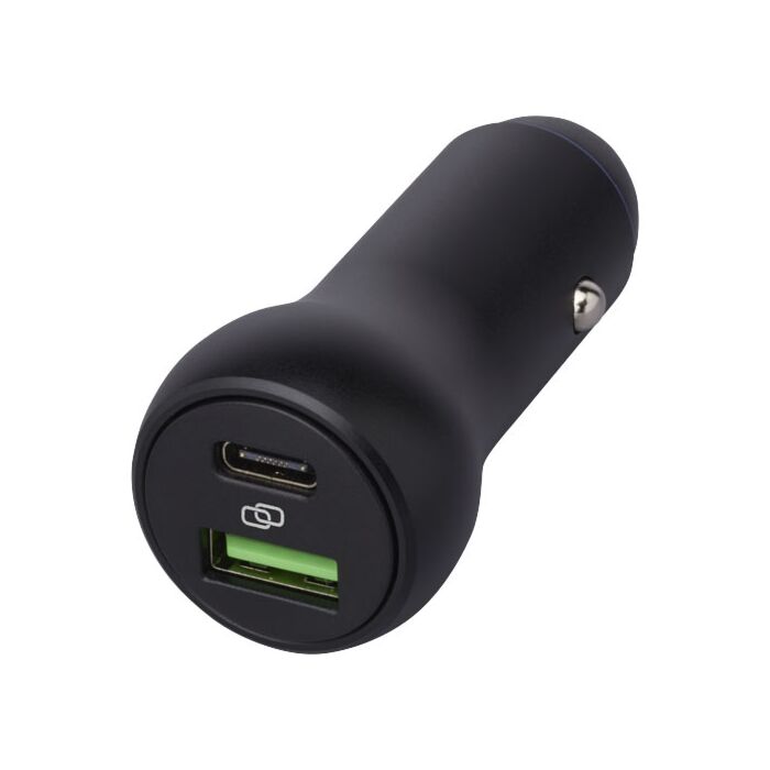 Pilot 55 W USB-C-USB-A podwójna ładowarka samochodowa-czarny