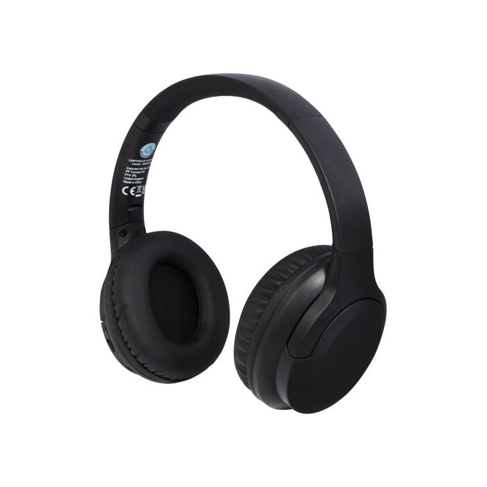 Loop słuchawki Bluetooth® z tworzyw sztucznych pochodzących z recyklingu-czarny
