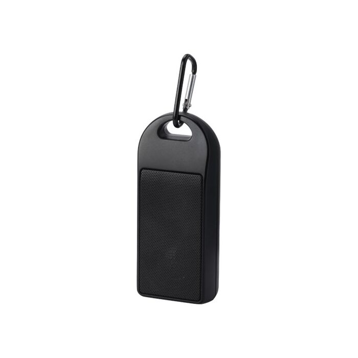 Omni głośnik Bluetooth® IPX4 o mocy 3 W z tworzyw sztucznych pochodzących z recyklingu z certyfikatem RCS-Czarny