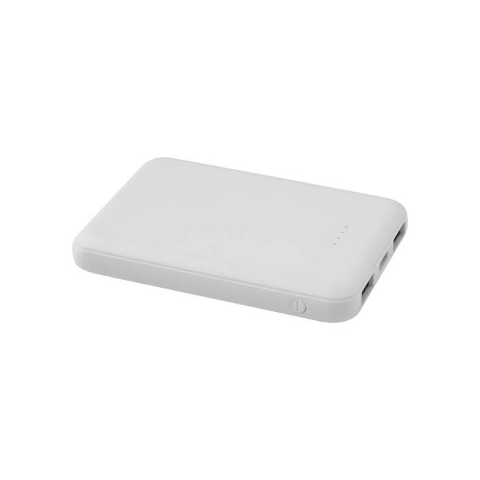 Asama powerbank o pojemności 5000 mAh Type-C z tworzyw sztucznych pochodzących z recyklingu-Biały