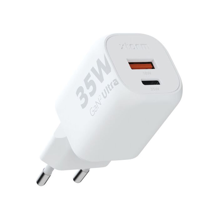 Xtorm XEC035 GaN² Ultra ładowarka ścienna o mocy 35 W-Biały
