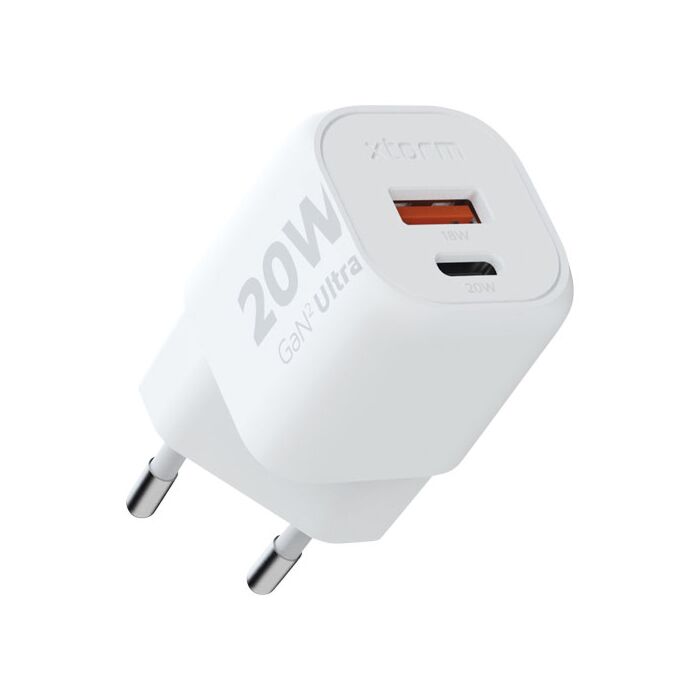 Xtorm XEC020 GaN² Ultra ładowarka ścienna o mocy 20 W-Biały