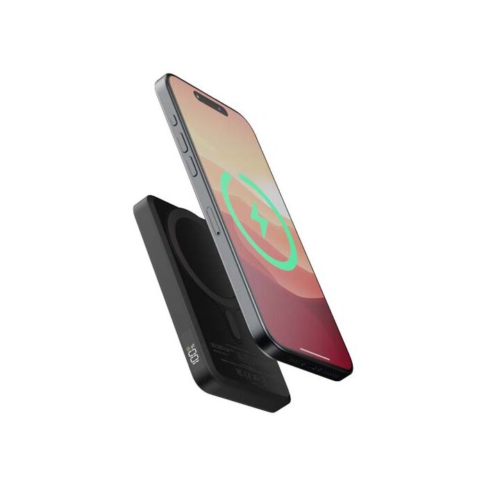Xtorm FS5W051 magnetyczny bezprzewodowy powerbank 5000 mAh-Czarny