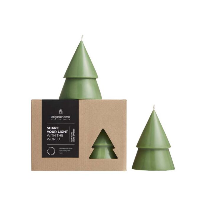 Orginal Home świeca choinkowa matcha – M-Zielony melanż