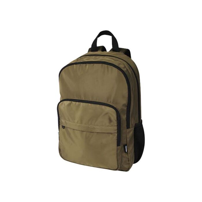 Trend Plus plecak na laptopa o przekątnej 15-cali o pojemności 20 l wykonany z materiałów z recyklingu z certyfikatem GRS-Leśny zielony Trend Plus plecak na laptopa o przekątnej 15-cali o pojemności 20 l wykonany z materiałów z recyklingu z certyfikatem GRS-Leśny zielony