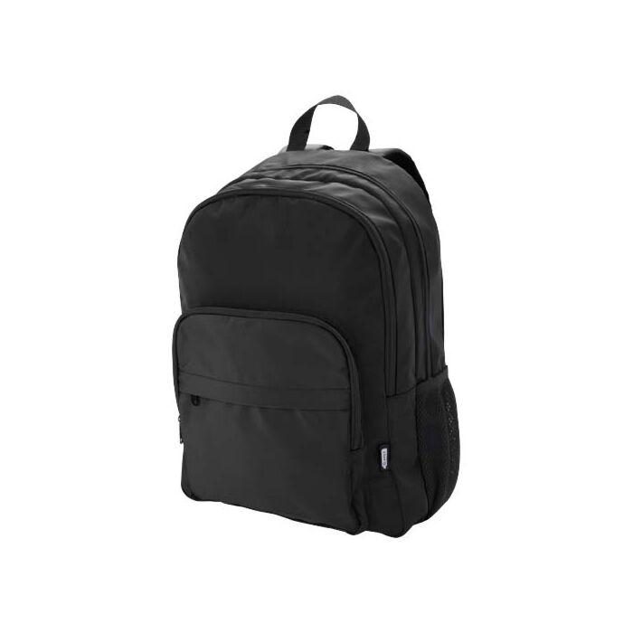 Trend Plus plecak na laptopa o przekątnej 15-cali o pojemności 20 l wykonany z materiałów z recyklingu z certyfikatem GRS-Czarny Trend Plus plecak na laptopa o przekątnej 15-cali o pojemności 20 l wykonany z materiałów z recyklingu z certyfikatem GRS-Czarny