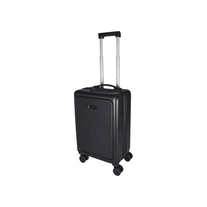 Rover Pro twarda walizka na kółkach z tworzyw sztucznych pochodzących z recyklingu z certyfikatem GRS o wysokości 51 cm i poj-Czarny Rover Pro twarda walizka na kółkach z tworzyw sztucznych pochodzących z recyklingu z certyfikatem GRS o wysokości 51 cm i poj-Czarny