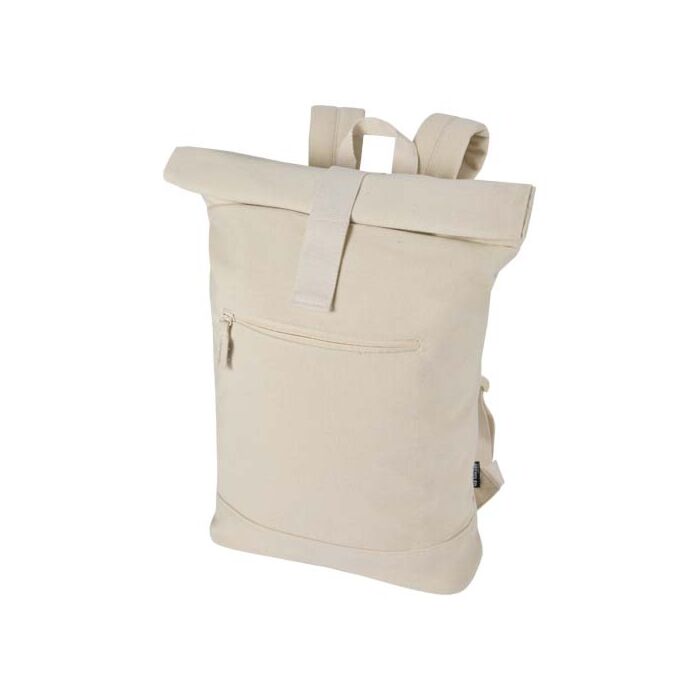 Recanvas plecak ze zwijaną górą o pojemności 16 l wykonany z materiałów z recyklingu z certyfikatem GRS-Piaskowiec