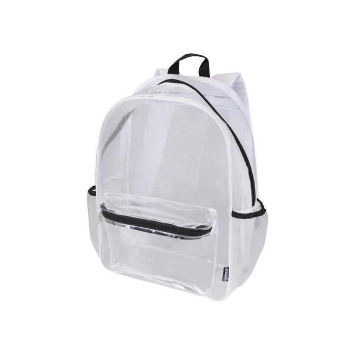 Mesh plecak z recyklingu z certyfikatem GRS o pojemności 18 l-Biały