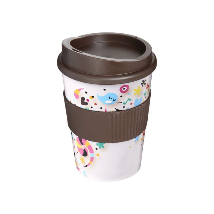 Kubek z serii Brite-Americano® Medio o pojemności 300 ml z uchwytem-czarny