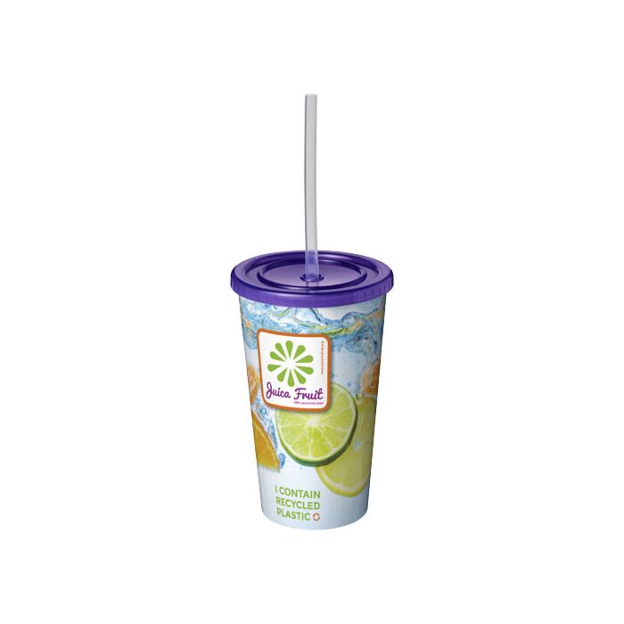Kubek Brite-Americano® z podwójną ścianką o pojemności 350 ml-Biały