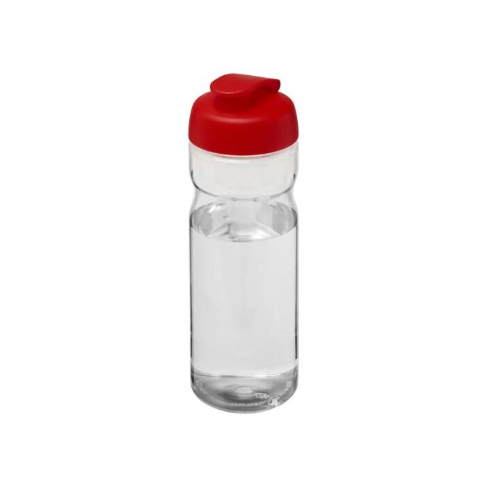 Bidon H2O Eco o pojemności 650 ml z wieczkiem zaciskowym-Przezroczysty Bidon H2O Eco o pojemności 650 ml z wieczkiem zaciskowym-Przezroczysty