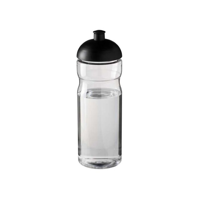 Bidon H2O Eco o pojemności 650 ml z wypukłym wieczkiem-Przezroczysty Bidon H2O Eco o pojemności 650 ml z wypukłym wieczkiem-Przezroczysty