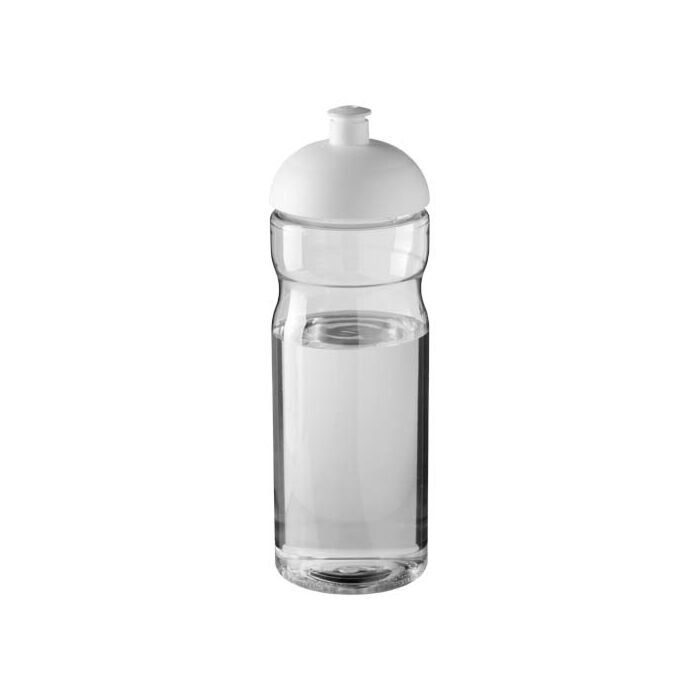 Bidon H2O Eco o pojemności 650 ml z wypukłym wieczkiem-Przezroczysty Bidon H2O Eco o pojemności 650 ml z wypukłym wieczkiem-Przezroczysty
