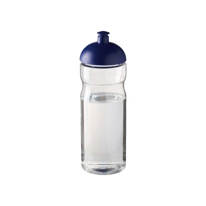 Bidon H2O Eco o pojemności 650 ml z wypukłym wieczkiem-Przezroczysty Bidon H2O Eco o pojemności 650 ml z wypukłym wieczkiem-Przezroczysty