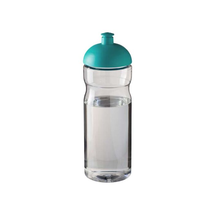 Bidon H2O Eco o pojemności 650 ml z wypukłym wieczkiem-Przezroczysty Bidon H2O Eco o pojemności 650 ml z wypukłym wieczkiem-Przezroczysty