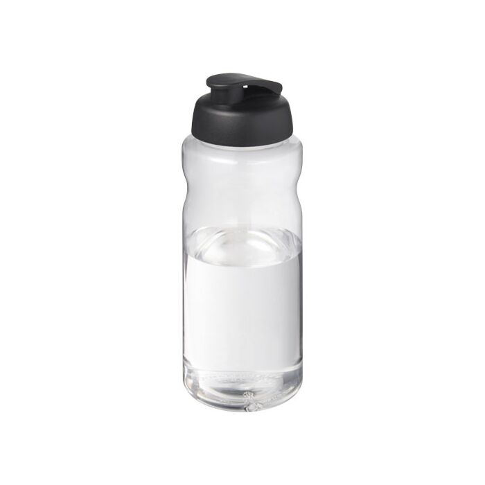 H2O Active® Big Base bidon z wieczkiem zaciskowym o pojemności 1 litra-Biały