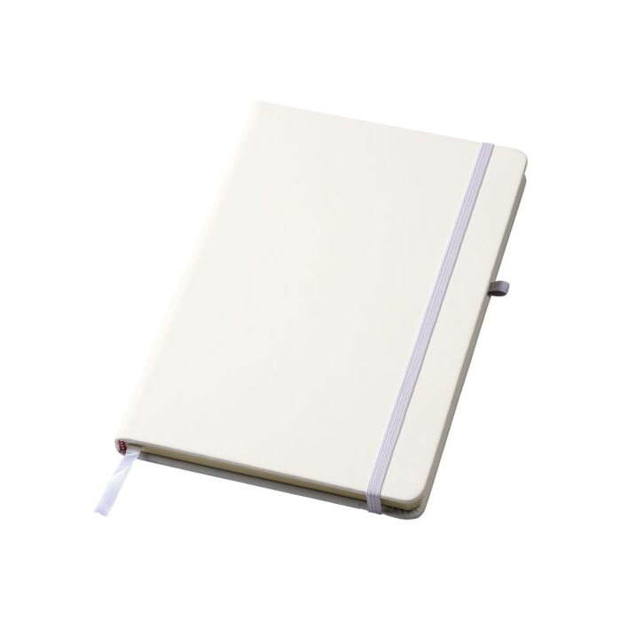 Polar A5 notebook with lined pages-Biały