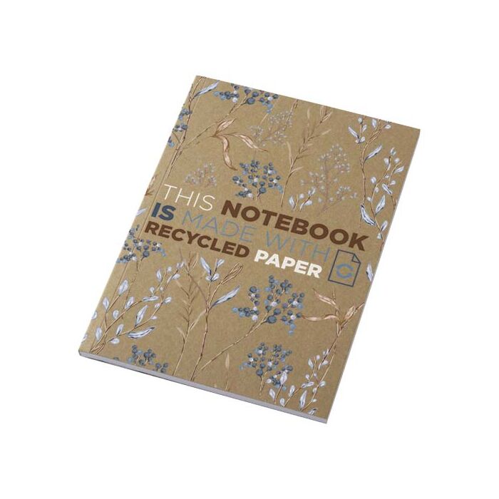 Notatnik A5 Novella Austen z miękką okładką z materiału z recyklingu, papier pakowy — 50 kartek -Piasek pustyni