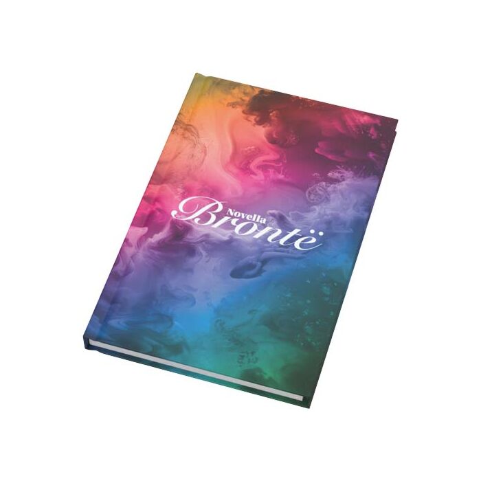 Notatnik A5 Novella Brontë w twardej oprawie matowej, 100 kartek-Biały