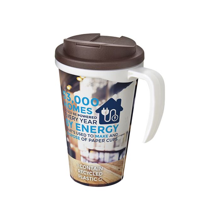 Kubek Brite-Americano® 350 ml z wieczkiem zapobiegającym rozchlapaniu-czarny