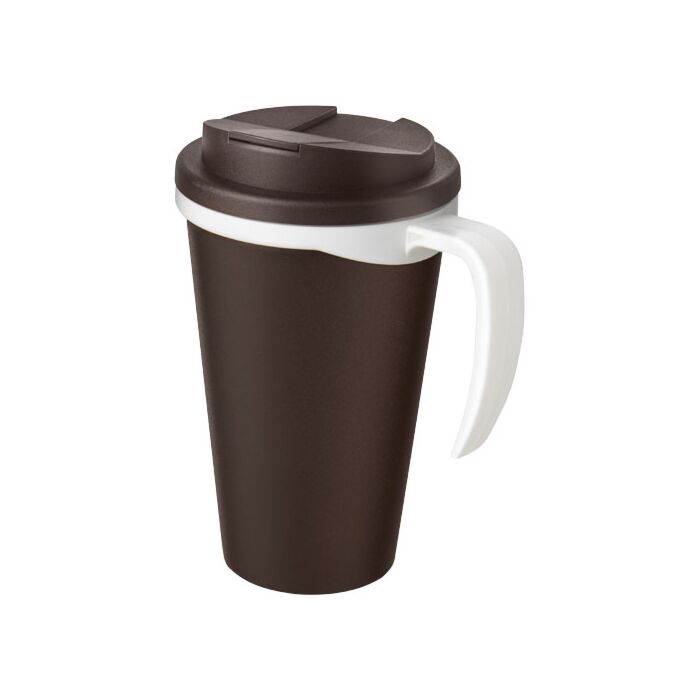 Americano® Grande 350 ml mug with spill-proof lid-czarny