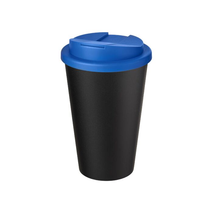 Kubek Americano® Eco z recyklingu o pojemności 350 ml z pokrywą odporną na zalanie-Biały