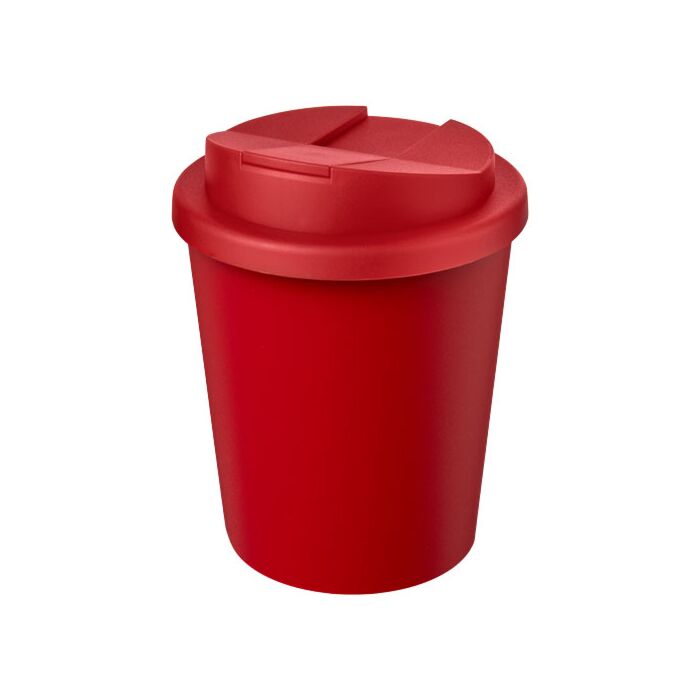 Kubek Americano® Espresso Eco z recyklingu o pojemności 250 ml z pokrywą odporną na zalanie -czarny