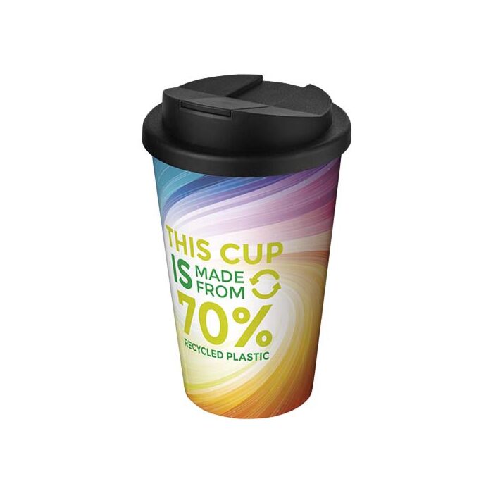 Brite-Americano® Eco szczelny kubek izolowany o pojemności 350 ml-Czarny Brite-Americano® Eco szczelny kubek izolowany o pojemności 350 ml-Czarny