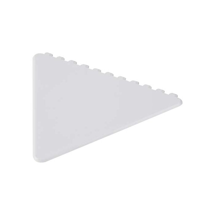 Frosty triangular recycled plastic ice scraper-Biały Frosty triangular recycled plastic ice scraper-Biały