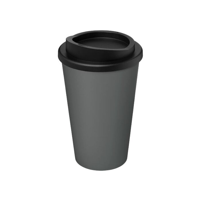 Kubek termiczny americano® o pojemności 350 ml z materiałów pochodzących z recyklingu-czarny