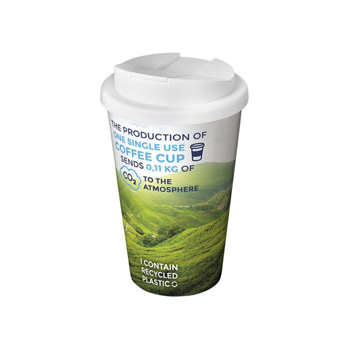 Kubek Brite-Americano® 350 ml z wieczkiem zapobiegającym rozchlapaniu-Biały