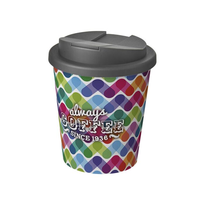Brite-Americano® Espresso 250 ml tumbler with spill-proof lid-Biały