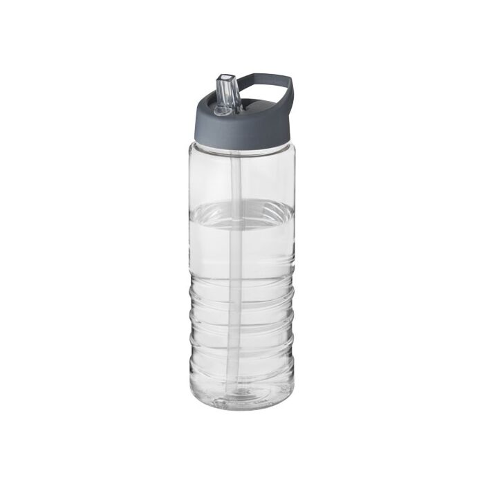 Bidon H2O Treble o pojemności 750 ml z wieczkiem z dzióbkiem-Biały