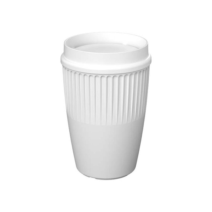 Cirrus POP kubek o pojemności 350 ml z pokrywką 360°-Biały